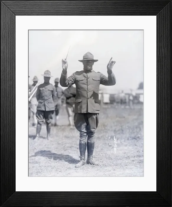 Framed Print : James R. Europe Conducting Band Framed Print : James R. Europe Conducting Band