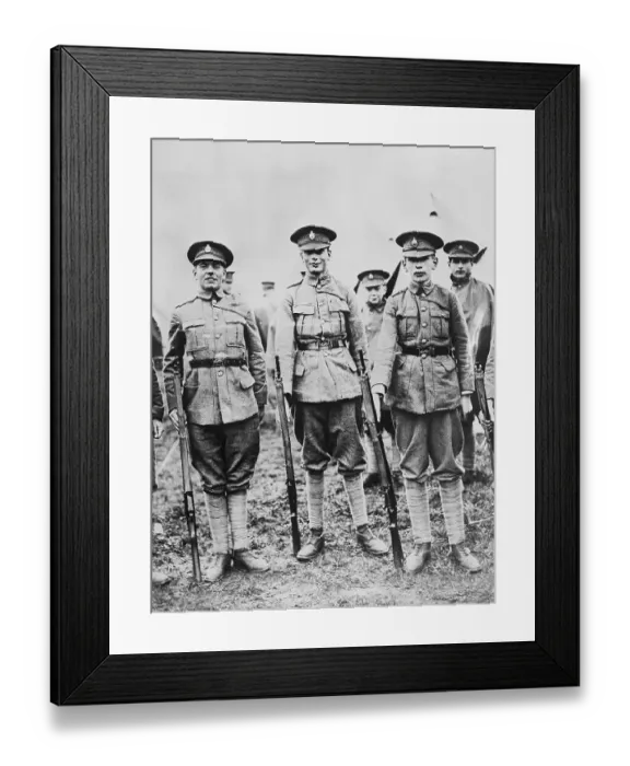 Framed Print : Trio of British Soldiers Framed Print : Trio of British Soldiers