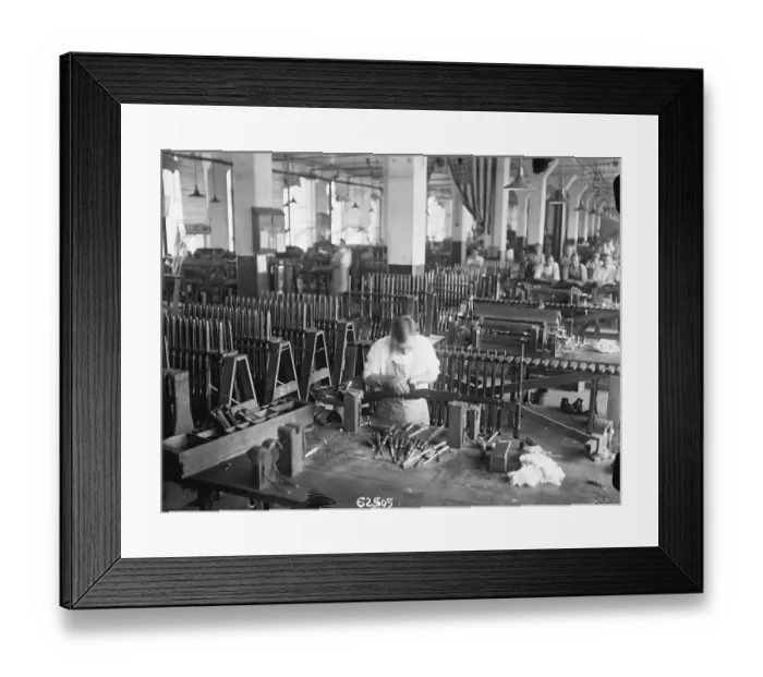 Framed Print : Assembly Room At Remington Arms Co Framed Print : Assembly Room At Remington Arms Co