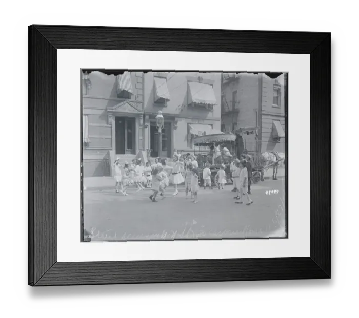 Framed Print : Children Playing in Street Framed Print : Children Playing in Street