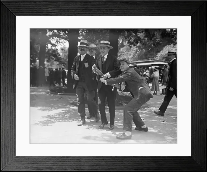 Framed Print : Men Tearing at a Banner Framed Print : Men Tearing at a Banner