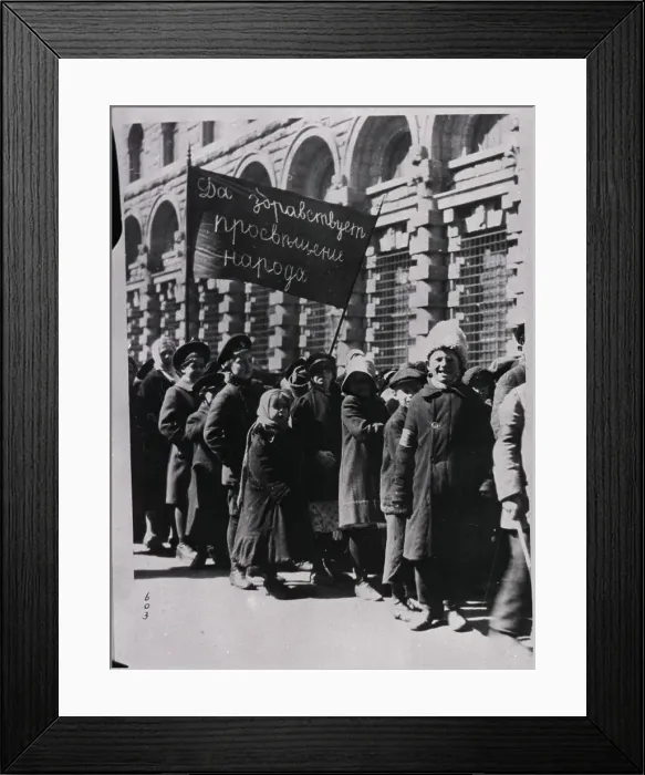 Framed Print : Banner Carried In Demonstration Framed Print : Banner Carried In Demonstration