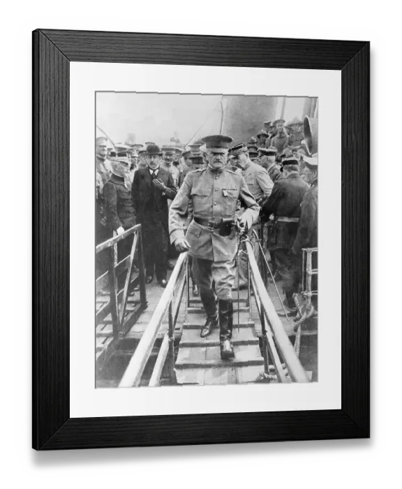 Framed Print : General John J. Pershing Arriving in France Framed Print : General John J. Pershing Arriving in France