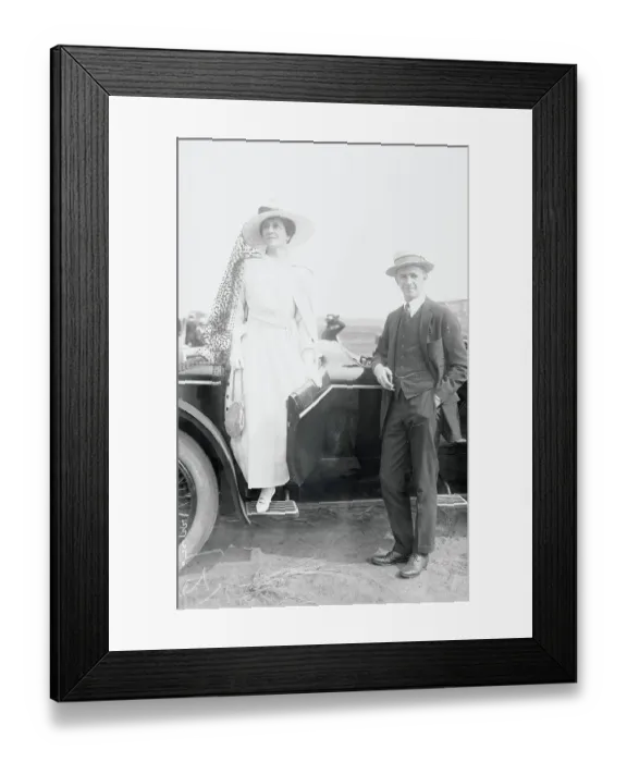 Framed Print : Mrs. James Kidder and Son Modeling Clothes at an Auto Fashion Show Framed Print : Mrs. James Kidder and Son Modeling Clothes at an Auto Fashion Show