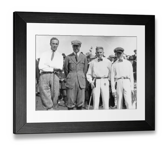 Framed Print : Golfers at Benefit Tournament for War Effort Framed Print : Golfers at Benefit Tournament for War Effort