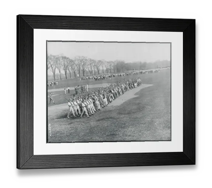 Framed Print : Princeton University Students During ROTC Exercises Framed Print : Princeton University Students During ROTC Exercises