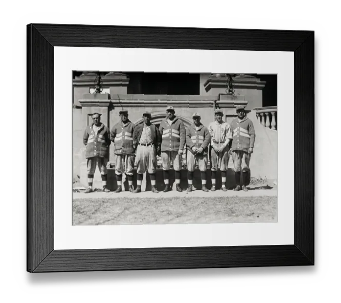 Framed Print : Portrait of Jim Thorpe and Teammates Framed Print : Portrait of Jim Thorpe and Teammates