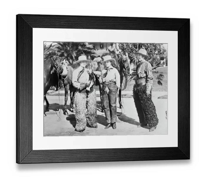 Framed Print : Portrait of Cowgirls Framed Print : Portrait of Cowgirls
