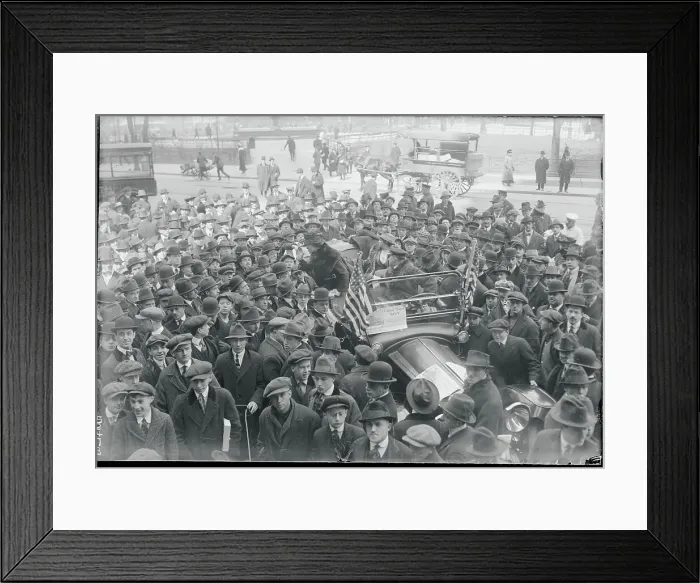Framed Print : Margaret M. Crumpacker Speaking to Surrounding Crowd Framed Print : Margaret M. Crumpacker Speaking to Surrounding Crowd