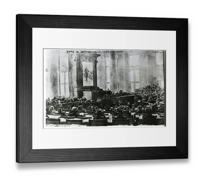 Framed Print : Russian Duma In Session; Chamber Framed Print : Russian Duma In Session; Chamber