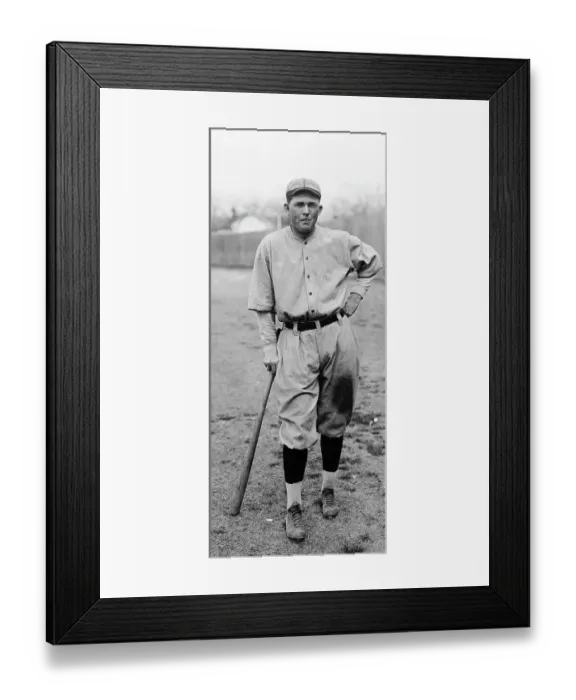 Framed Print : Rogers Hornsby, Full Length, Leaning On Bat