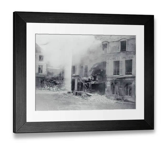 Framed Print : A Burning Building Framed Print : A Burning Building