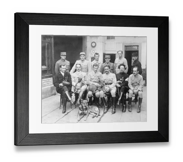 Framed Print : French-American Aviators in 1917 Framed Print : French-American Aviators in 1917
