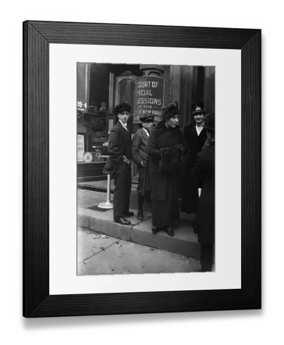 Framed Print : Rose Pastor Stokes Arriving at Sanger Trial Framed Print : Rose Pastor Stokes Arriving at Sanger Trial