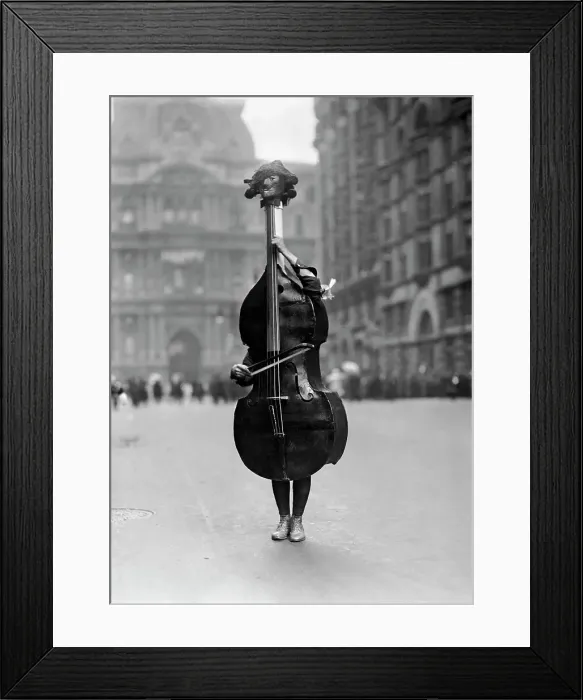 Framed Print : Walking Violin in Philadelphia Mummers Parade, 1917 Framed Print : Walking Violin in Philadelphia Mummers Parade, 1917