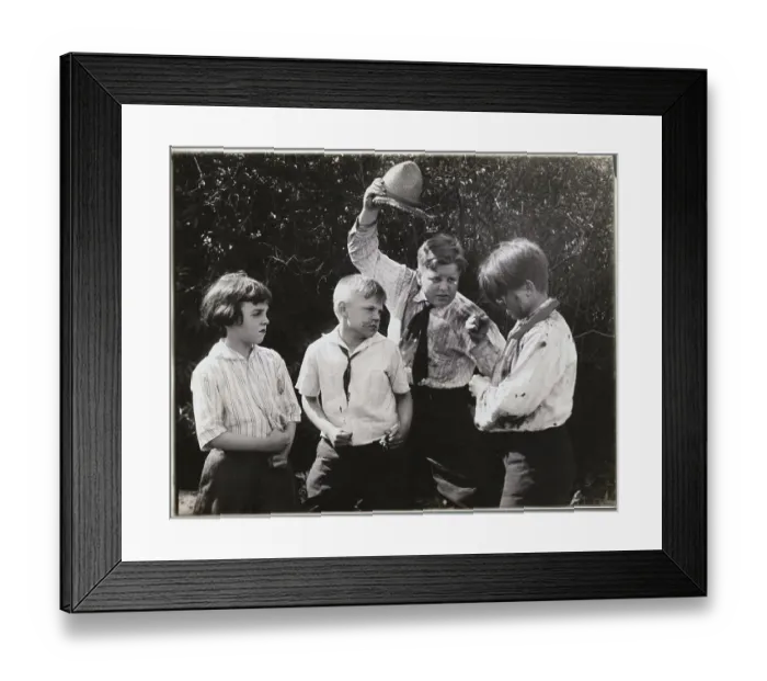 Framed Print : Boys Having an Argument