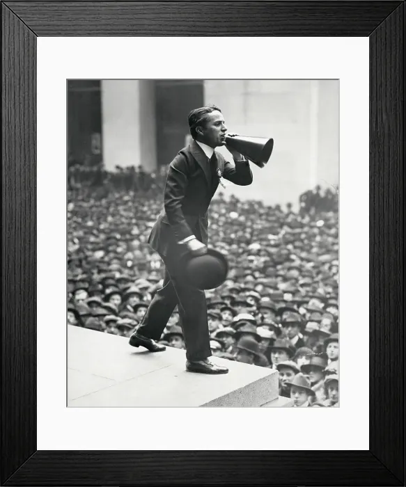 Framed Print : Charlie Chaplin Addressing Rally During World War I Framed Print : Charlie Chaplin Addressing Rally During World War I