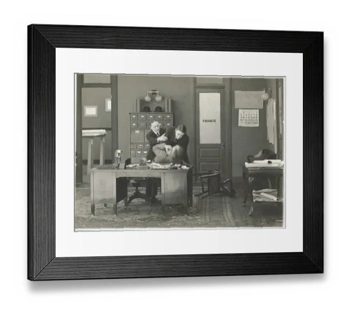 Framed Print : Man Choking Another Man Framed Print : Man Choking Another Man