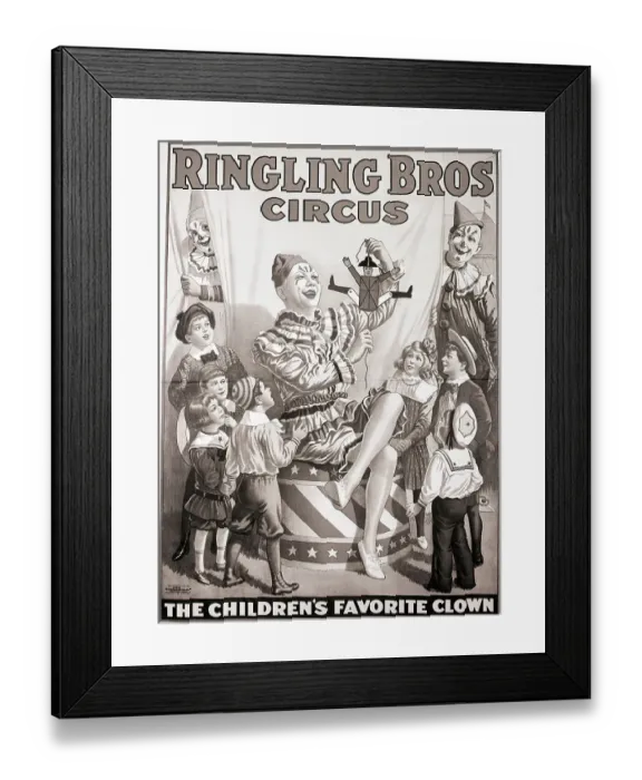 Framed Print : Poster for Ringling Bros. Circus Framed Print : Poster for Ringling Bros. Circus