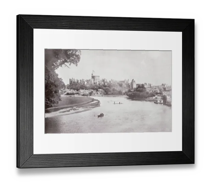 Framed Print : View of Windsor Castle from the River Thames Framed Print : View of Windsor Castle from the River Thames
