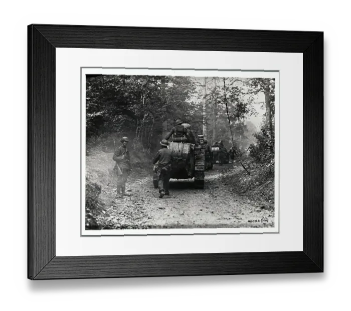 Framed Print : Procession of American Tanks Framed Print : Procession of American Tanks