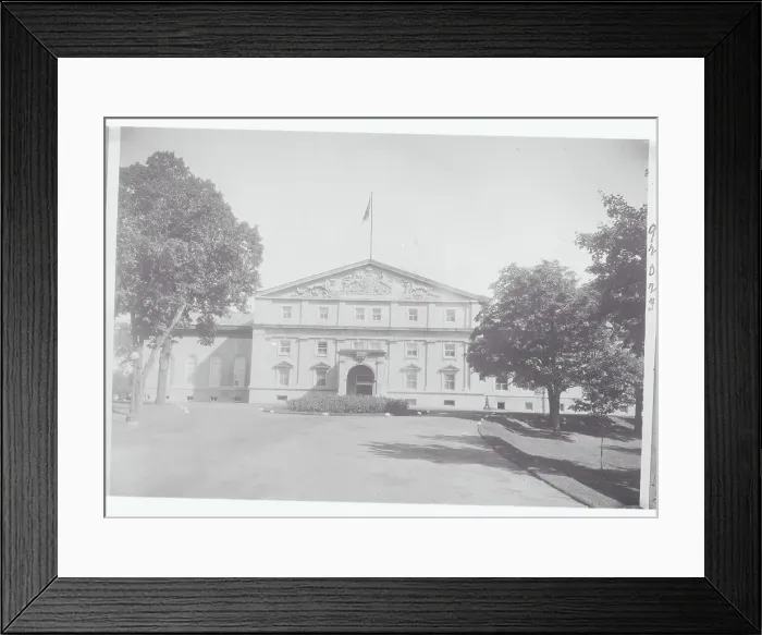 Framed Print : Exterior View of Canadian Governor's House Framed Print : Exterior View of Canadian Governor's House