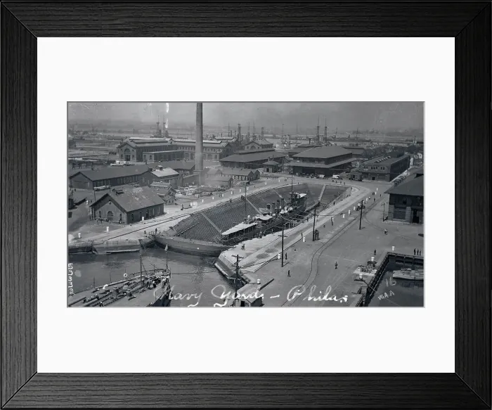 Framed Print : Aerial View of Navy Yard
