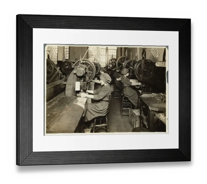 Framed Print : Women Working in World War I Factory Framed Print : Women Working in World War I Factory