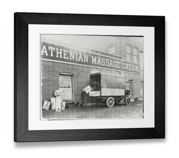 Framed Print : Men Loading Truck Framed Print : Men Loading Truck