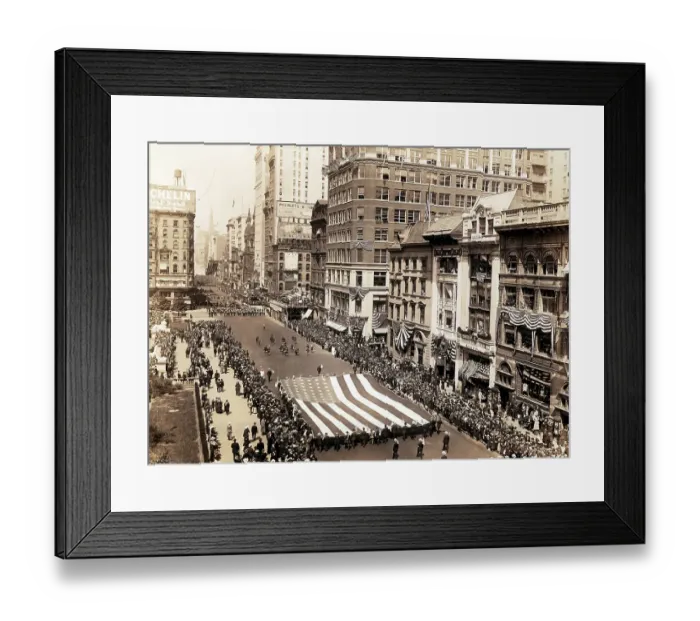 Framed Print : Draft Parade Going Up Fifth Avenue Framed Print : Draft Parade Going Up Fifth Avenue