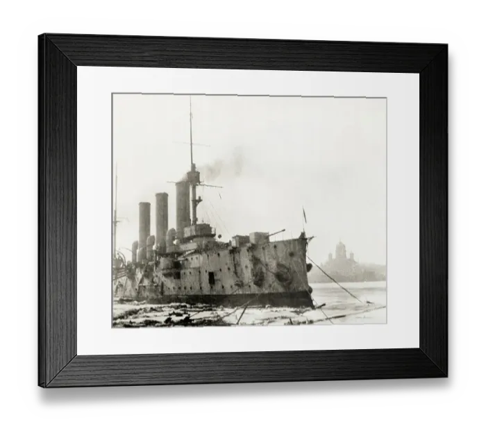 Framed Print : View of Russian Navy Cruiser Aurora Framed Print : View of Russian Navy Cruiser Aurora