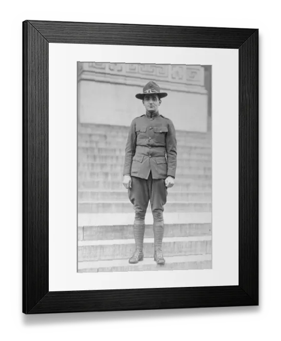 Framed Print : Irving Berlin Standing in a Military Uniform Framed Print : Irving Berlin Standing in a Military Uniform