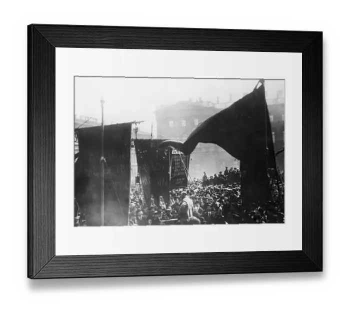 Framed Print : Lenin Addresses Crowd in Petrograd Framed Print : Lenin Addresses Crowd in Petrograd