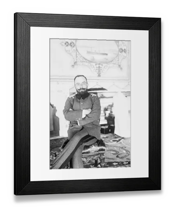 Framed Print : Djemal Pasha Posing with Arms Folded
