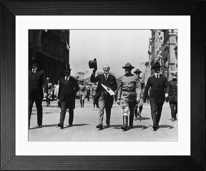 Framed Print : President Wilson in Red Cross Parade Framed Print : President Wilson in Red Cross Parade