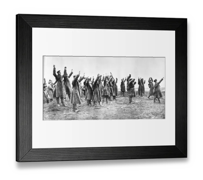 Framed Print : Russian Soldiers Surrendering Framed Print : Russian Soldiers Surrendering
