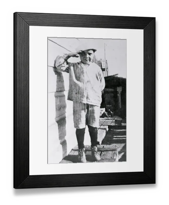Framed Print : Young Joe DiMaggio Saluting Framed Print : Young Joe DiMaggio Saluting