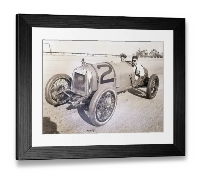 Framed Print : William Bolden Driving in a Duesenberg Framed Print : William Bolden Driving in a Duesenberg