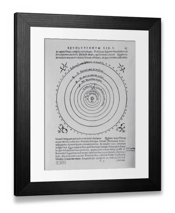 Framed Print : Diagram Depicting Copernican Universe Framed Print : Diagram Depicting Copernican Universe