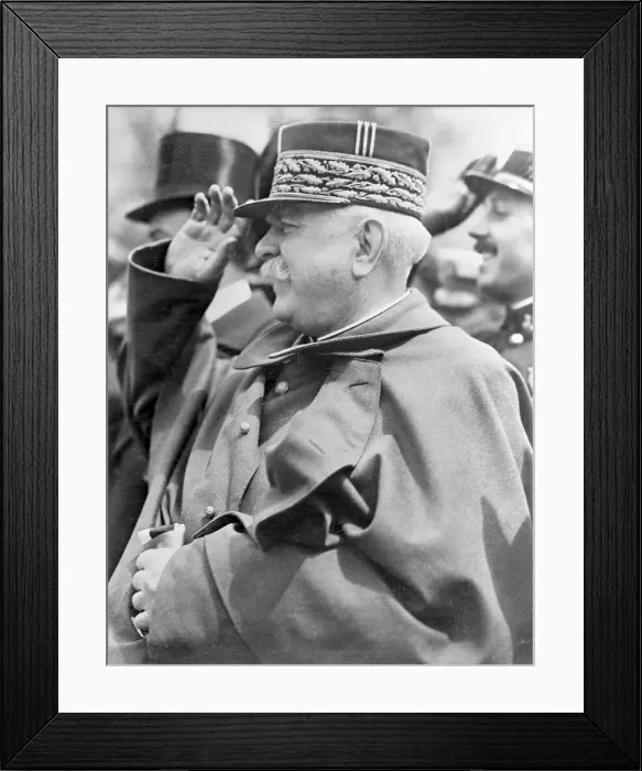 Framed Print : Joseph Joffre Saluting Framed Print : Joseph Joffre Saluting