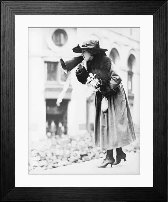 Framed Print : Mary Pickford Addressing Crowds Framed Print : Mary Pickford Addressing Crowds