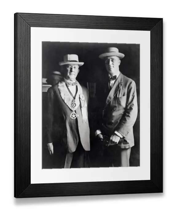 Framed Print : Charles F. Murphy and FDR