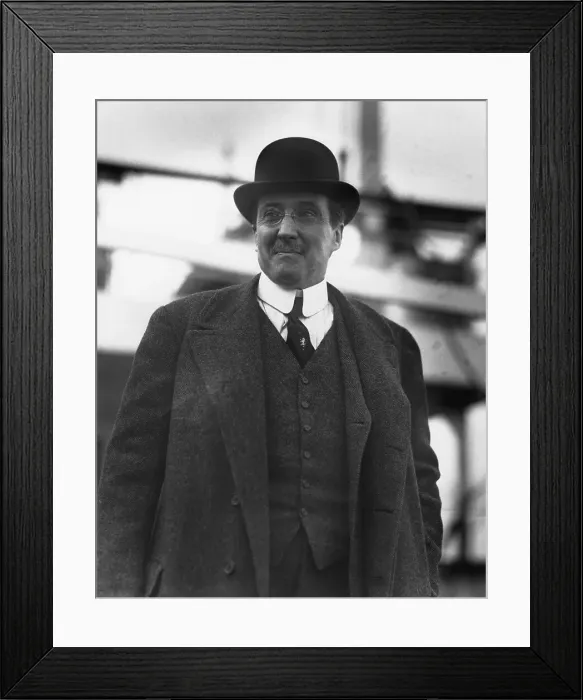 Framed Print : American Ambassador James W. Gerard Leaving for His Post in Germany