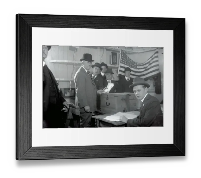 Framed Print : Charles F. Murphy, Tammany Chief, Voting Framed Print : Charles F. Murphy, Tammany Chief, Voting