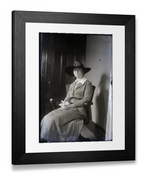 Framed Print : Ethel Byrne, Birth Control Expert, Seated