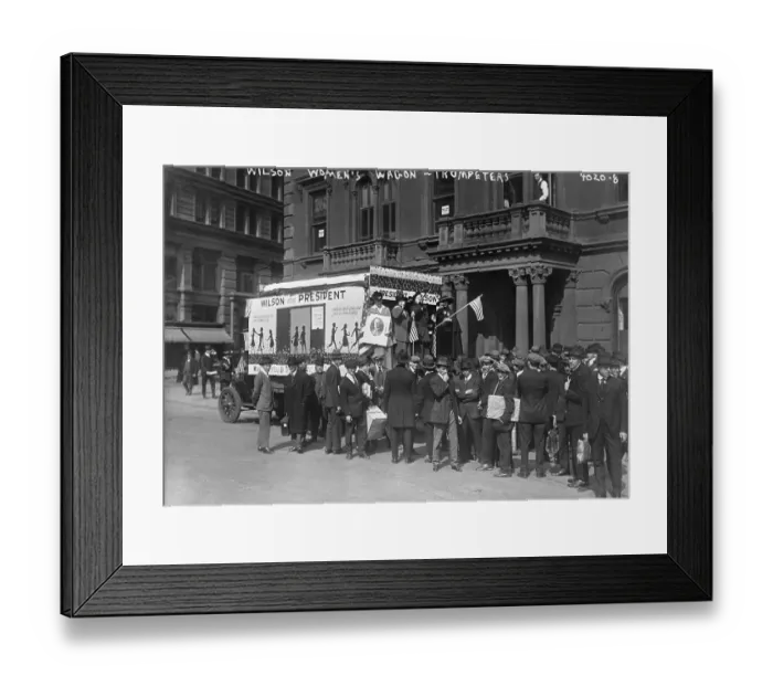 Framed Print : Women Trumpeters;'Wilson For President Framed Print : Women Trumpeters;'Wilson For President