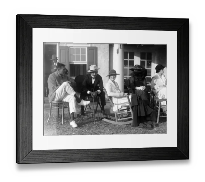 Framed Print : Socialites Relaxing at Country Club Framed Print : Socialites Relaxing at Country Club