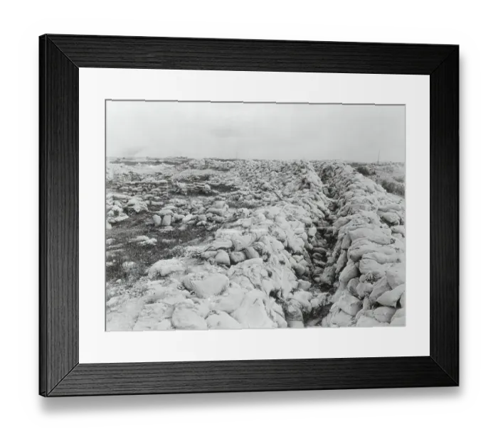 Framed Print : Old British Trench Framed Print : Old British Trench