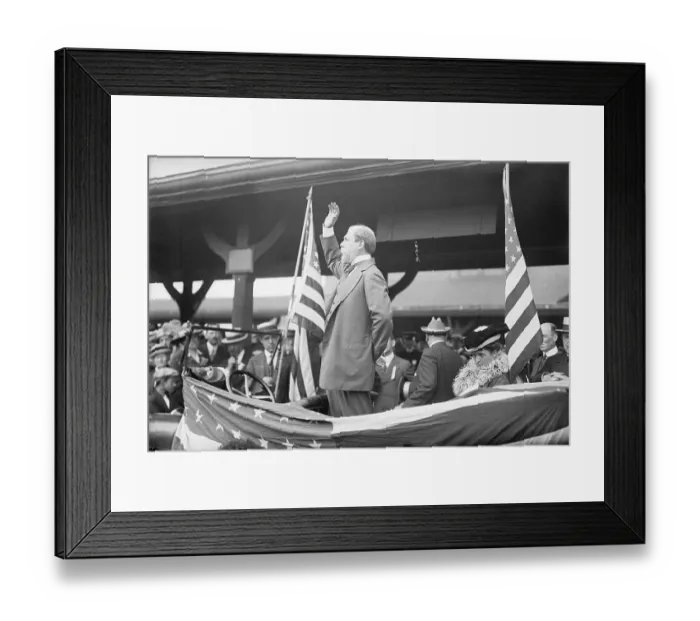 Framed Print : Charles Evans Hughes Giving a Speeh