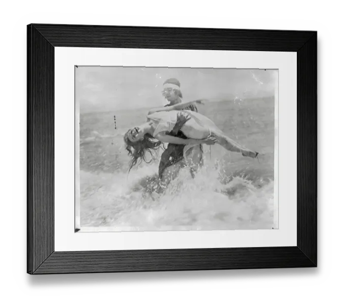 Framed Print : Ruth St. Denis Dancing with Another in Sand Framed Print : Ruth St. Denis Dancing with Another in Sand